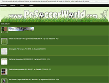Tablet Screenshot of pesoccerworld.com